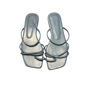 5/$25 Elegant Silver Women's Sandals